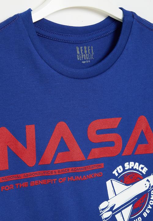 Rebel Republic - NASA t-shirt - royal