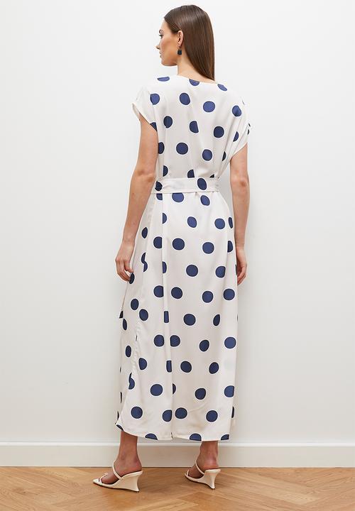 edit - Maxi tunic with slit - ink spot