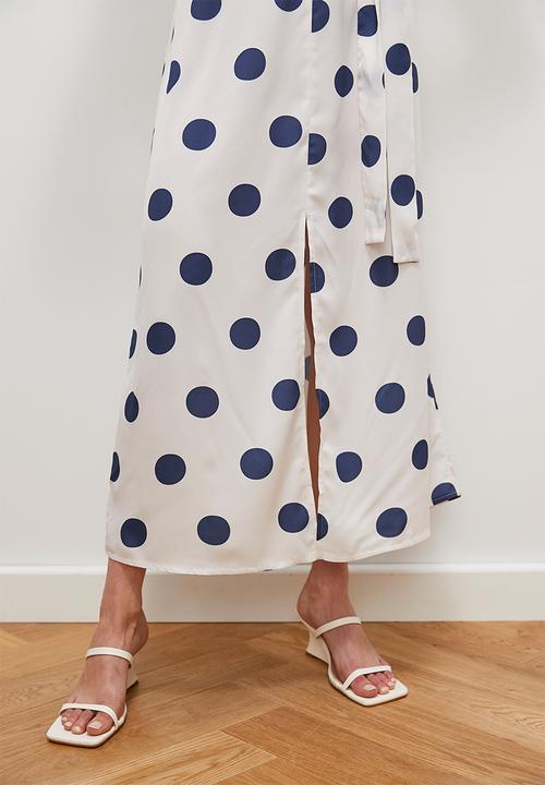 edit - Maxi tunic with slit - ink spot