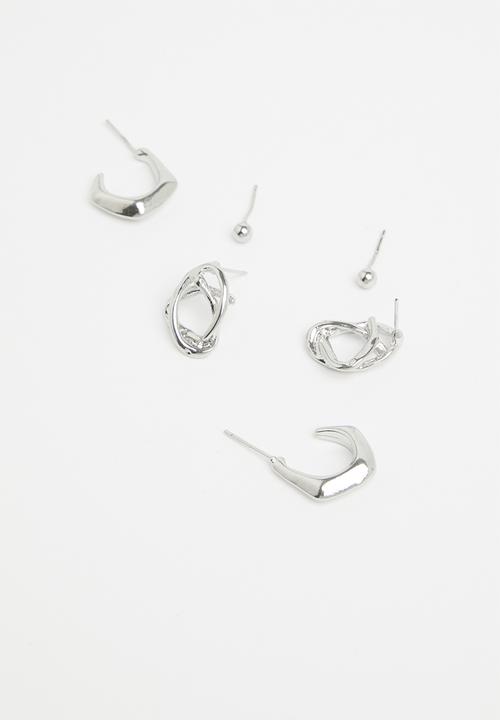 Superbalist - Cardi earring pack - silver