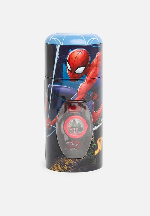 Character Group - Spiderman watch tin set - red & blue 