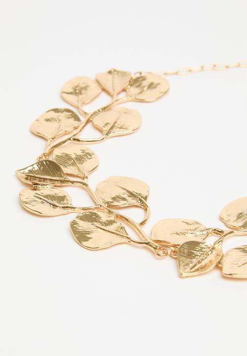 Superbalist - Flower pendant choker - gold