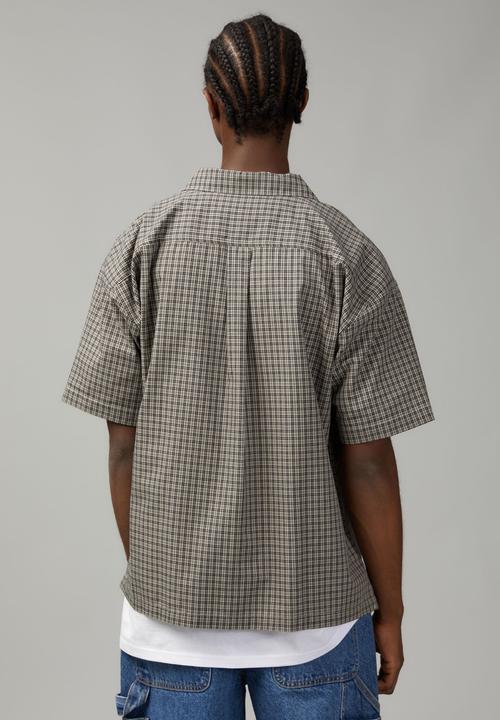 Factorie - Boxy street shirt - grey check