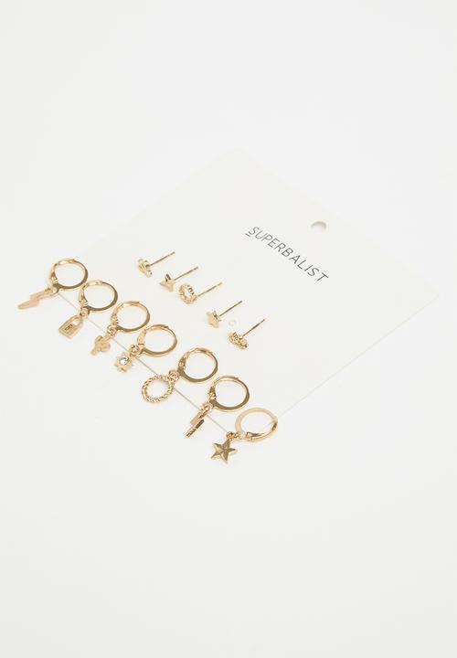 Superbalist - Debbie earring pack - gold