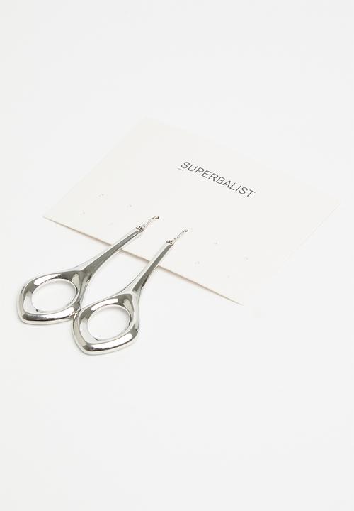 Superbalist - Angie statement earrings - silver