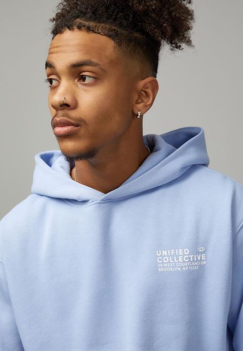 Factorie - Relaxed unified hoodie - carolina blue/unified lockup