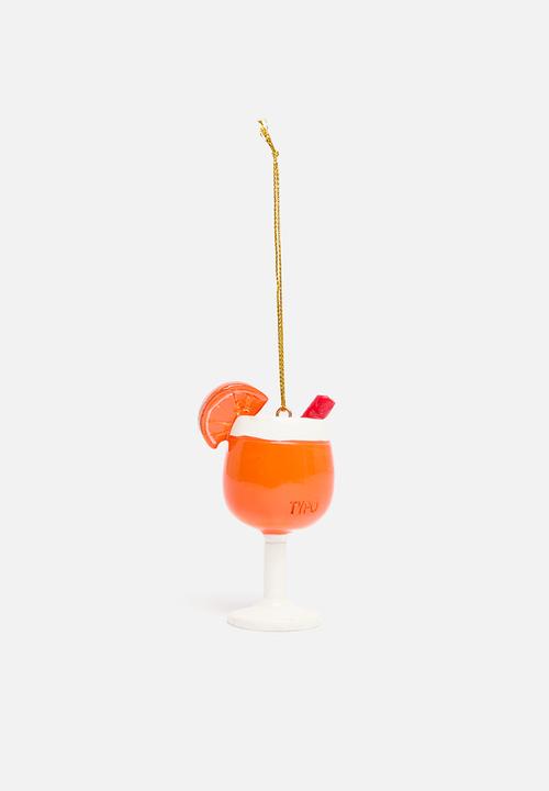 Typo - Resin christmas ornament - orange spritz!