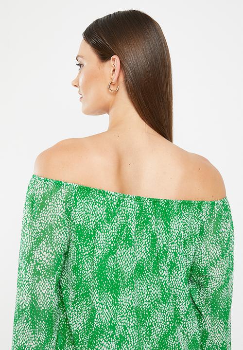 HAILYS - Long sleeve blouse - green diverse