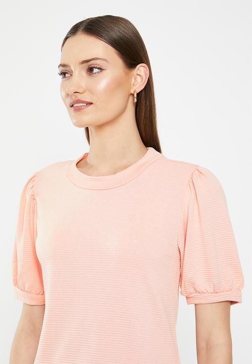 HAILYS - Puff 1/2 sleeve T-shirt - rose