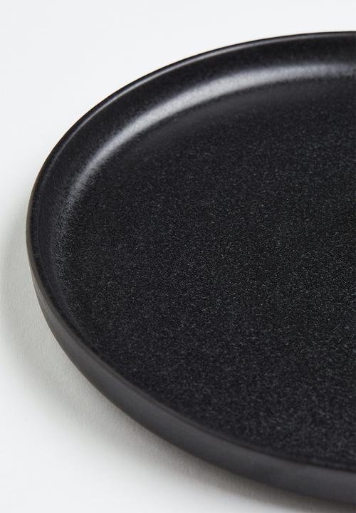 H&M - Stoneware plate - anthracite grey