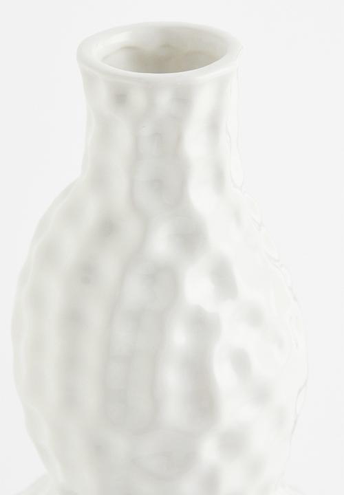 H&M - Asymmetric stoneware vase - white