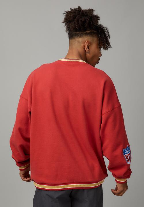 Factorie - Nfl baggy crew - lcn nfl vintage red/49ers script