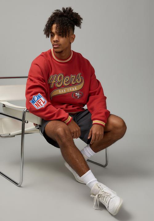 Factorie - Nfl baggy crew - lcn nfl vintage red/49ers script