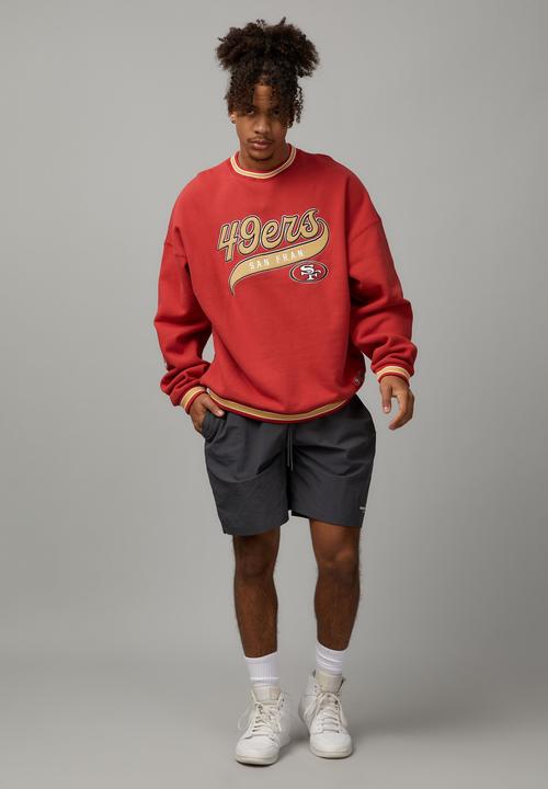 Factorie - Nfl baggy crew - lcn nfl vintage red/49ers script