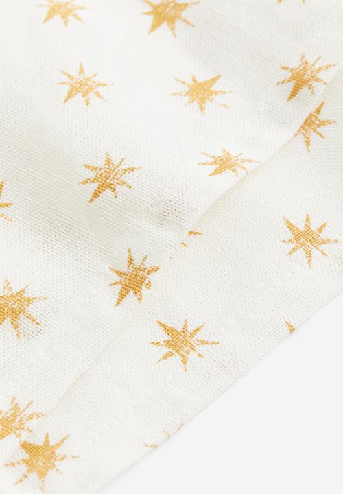 H&M - 2 Pack cotton napkins - white stars