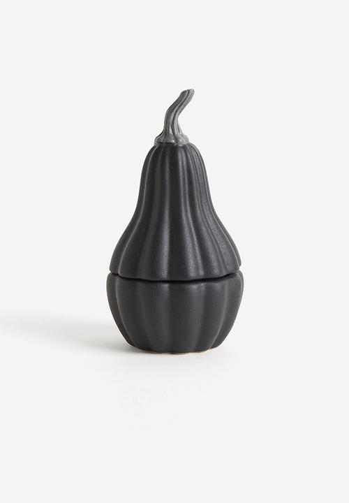 Small stoneware jar - black