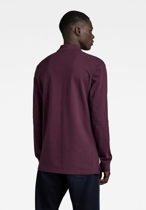 G-STAR - Dunda core polo l\s premium stretch pk o - lt maze