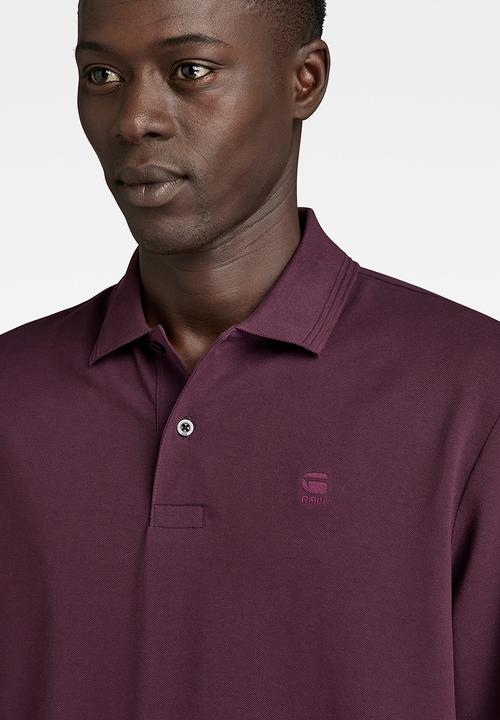 G-STAR - Dunda core polo l\s premium stretch pk o - lt maze