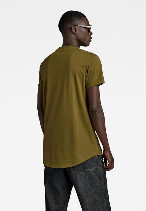 G-STAR - Lash r t short sleeve compact jersey o - tobacco