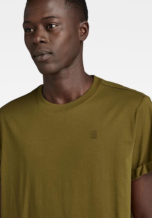 G-STAR - Lash r t short sleeve compact jersey o - tobacco