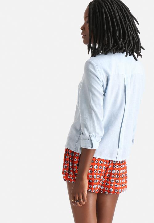 Vero Moda - Emily 3/4 Round Collar Shirt
