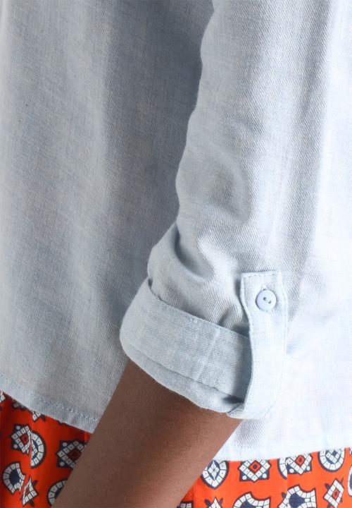 Vero Moda - Emily 3/4 Round Collar Shirt
