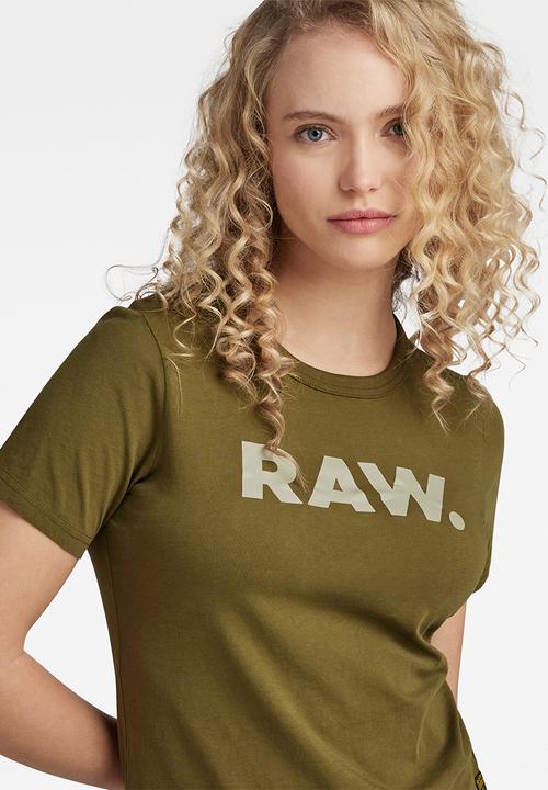 G-STAR - RAW. slim r t women - dark olive
