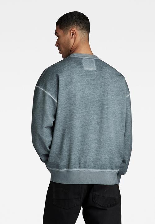 G-STAR - Garment dyed loose r sw heavy hodson sweat ub o rfd - axis gd
