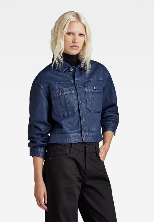 G-STAR - Cropped utility jacket - luna blue cobler