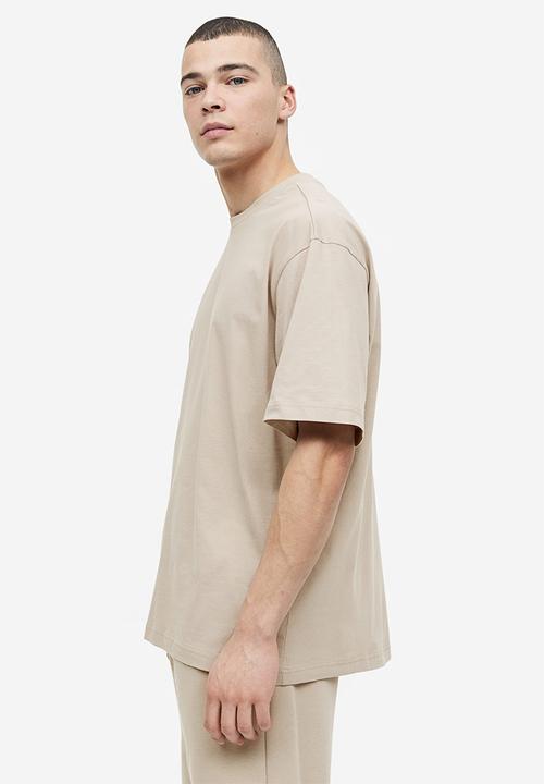 H&M - Relaxed fit T-shirt - greige