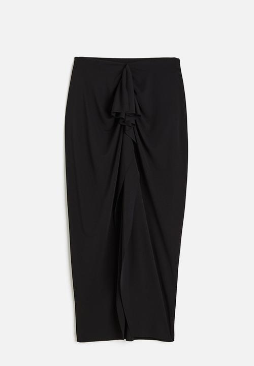 H&M - Gusset-panel jersey skirt - black
