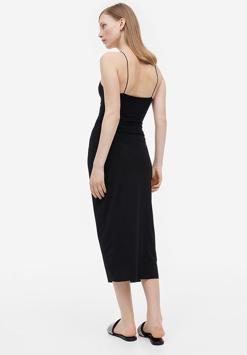 H&M - Gusset-panel jersey skirt - black