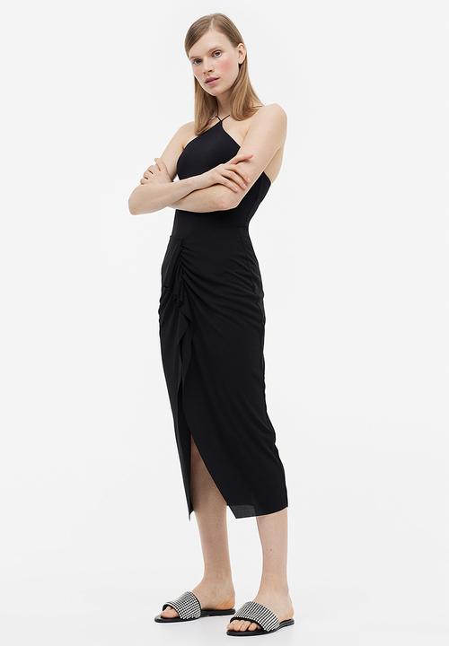 H&M - Gusset-panel jersey skirt - black