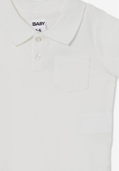 Cotton On - Pace polo tee - vanilla