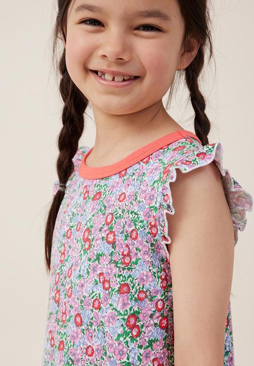 Cotton On - Maltilda short sleeve flutter nightie - vanilla/libby floral
