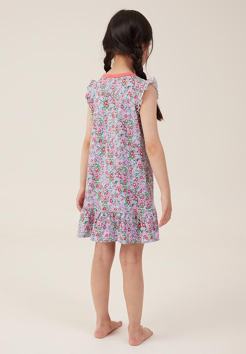 Cotton On - Maltilda short sleeve flutter nightie - vanilla/libby floral