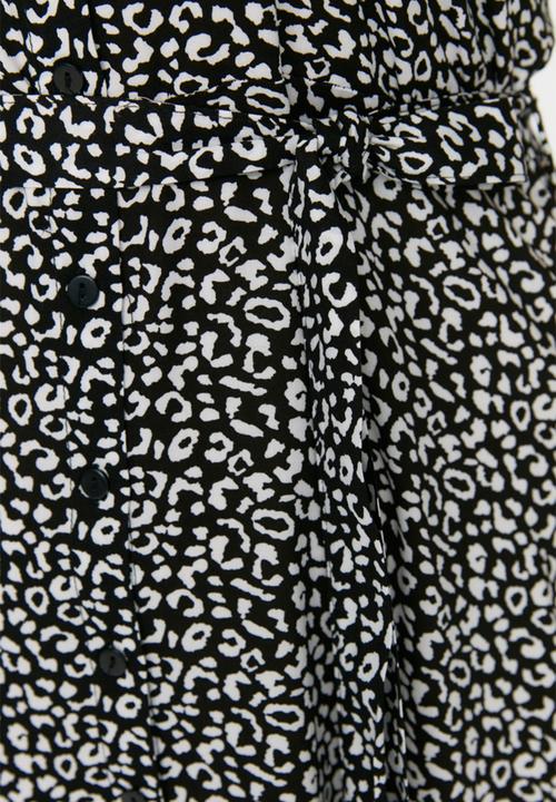 Trendyol - Curve floral shirt midi dress - multi