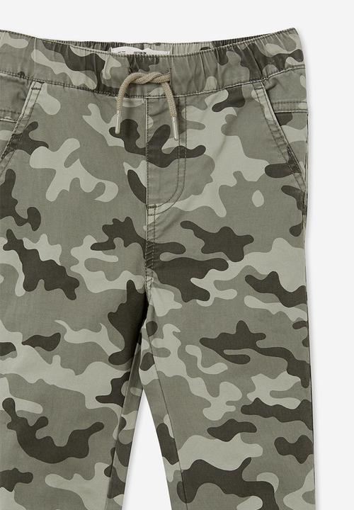 Cotton On - Will cuffed chino pant - camo