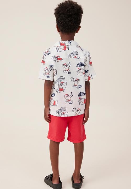 Cotton On - Will chino short - anthurium