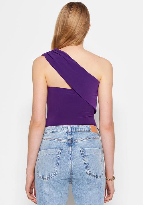 Trendyol - Assym cross over bodysuit - purple