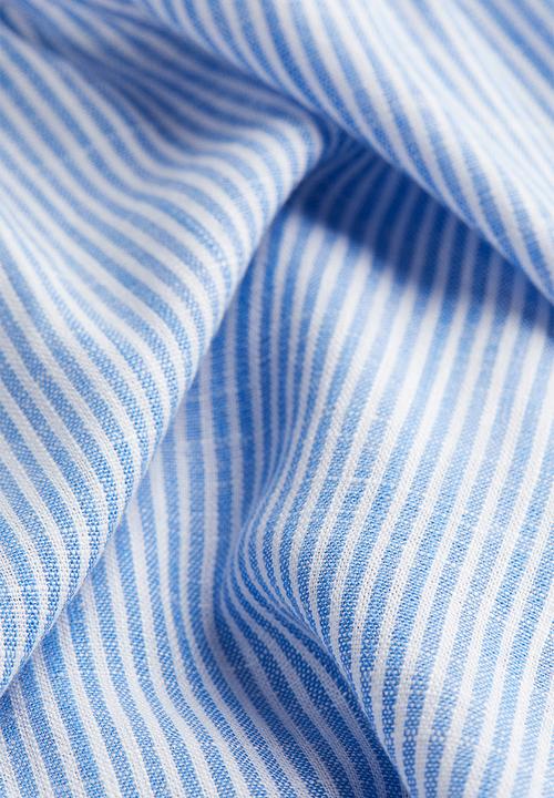 H&M - Strappy top - blue striped 