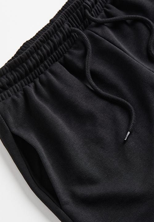 H&M - Sweatshirt shorts - black