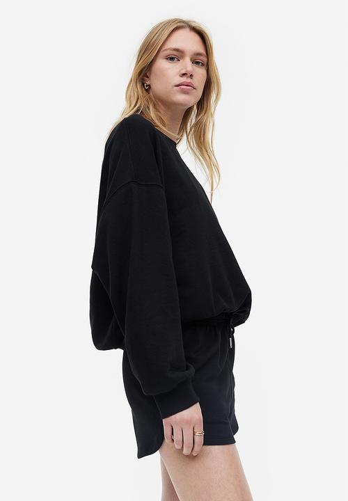 H&M - Sweatshirt shorts - black