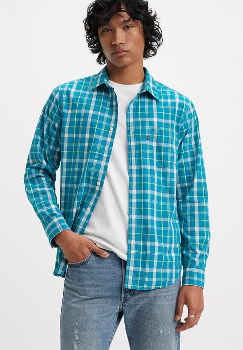 Levi’s® - Sunset 1 pocket standard - tatiana plaid ocean depths
