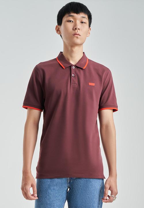 Levi’s® - Ama hm polo - quarter tipping decadent chocolate
