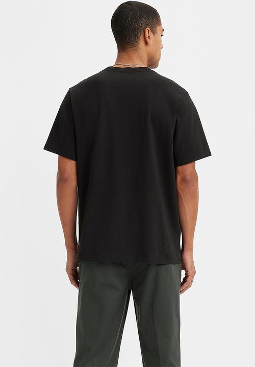 Levi’s® - Short sleeve relaxed fit tee za - headline logo caviar