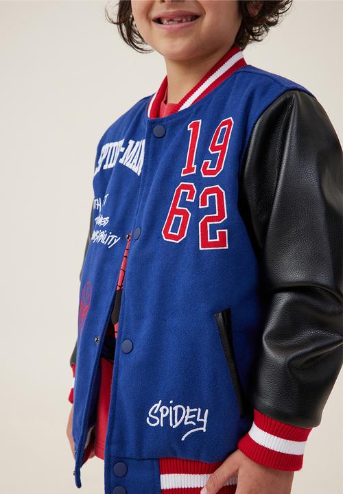Cotton On - License bomber jacket - lcn mar in the navy/spiderman