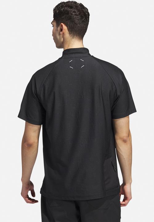 adidas Performance - Adicross mock neck polo  - black