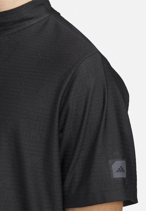 adidas Performance - Adicross mock neck polo  - black