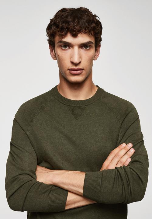 MANGO - Sweater ten - khaki